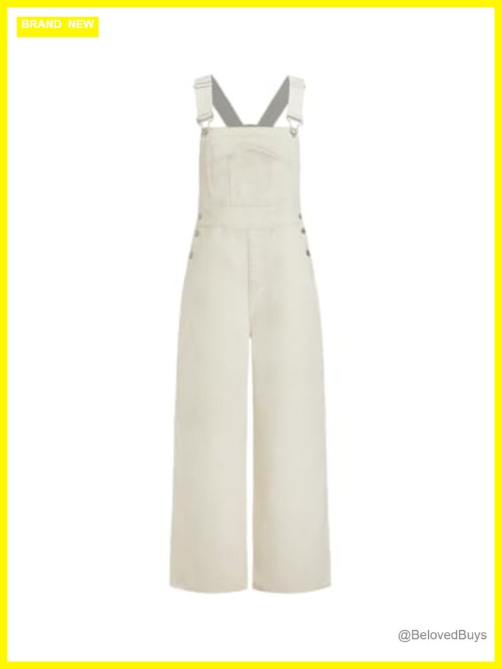 Women's Denim Overalls Bib Wide Leg Jumpsuit Adjustable Straps
